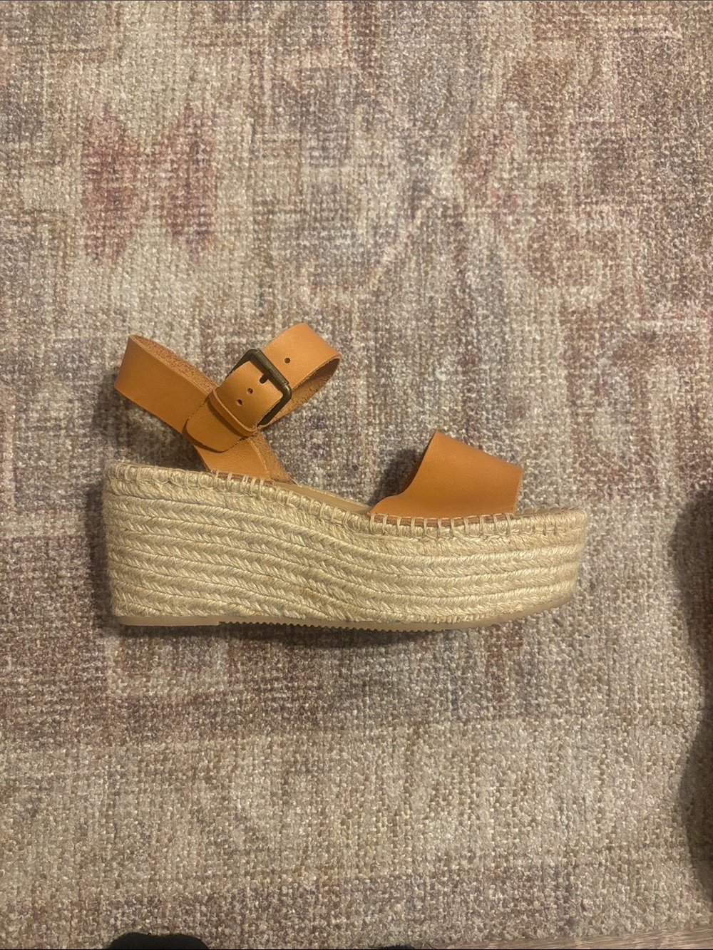 Women’s Tan Espadrille Platform Sandals